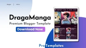 DragaManga Blogger Template Free Download