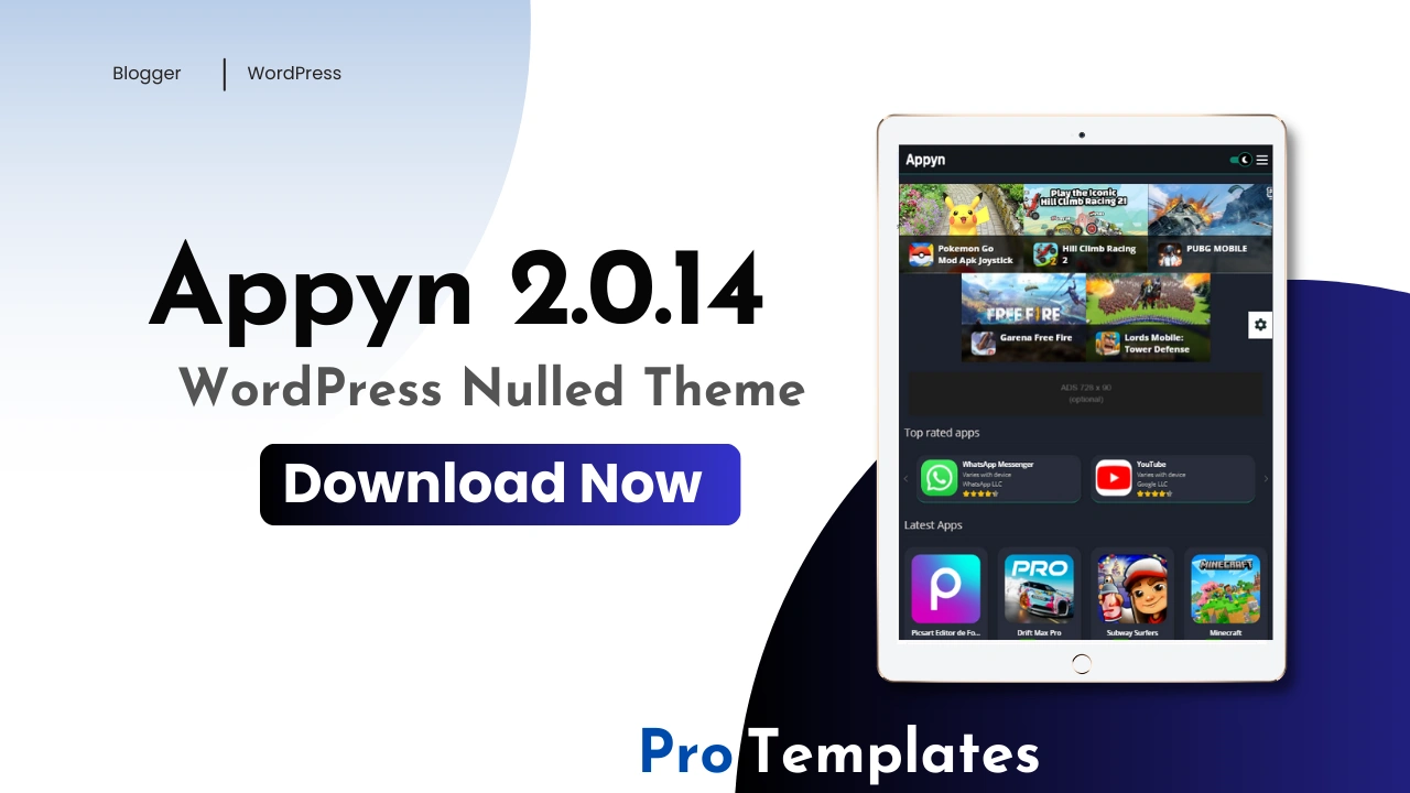 Appyn 2.0.14 WordPress Nulled Theme Download