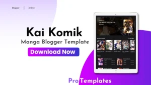 Kai Komik Manga Blogger Template Free Download