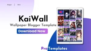 KaiWall Wallpaper Blogger Template Free Download
