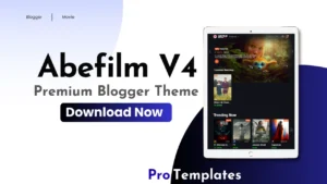 AbeFilm V4 Premium Blogger Theme Free Download
