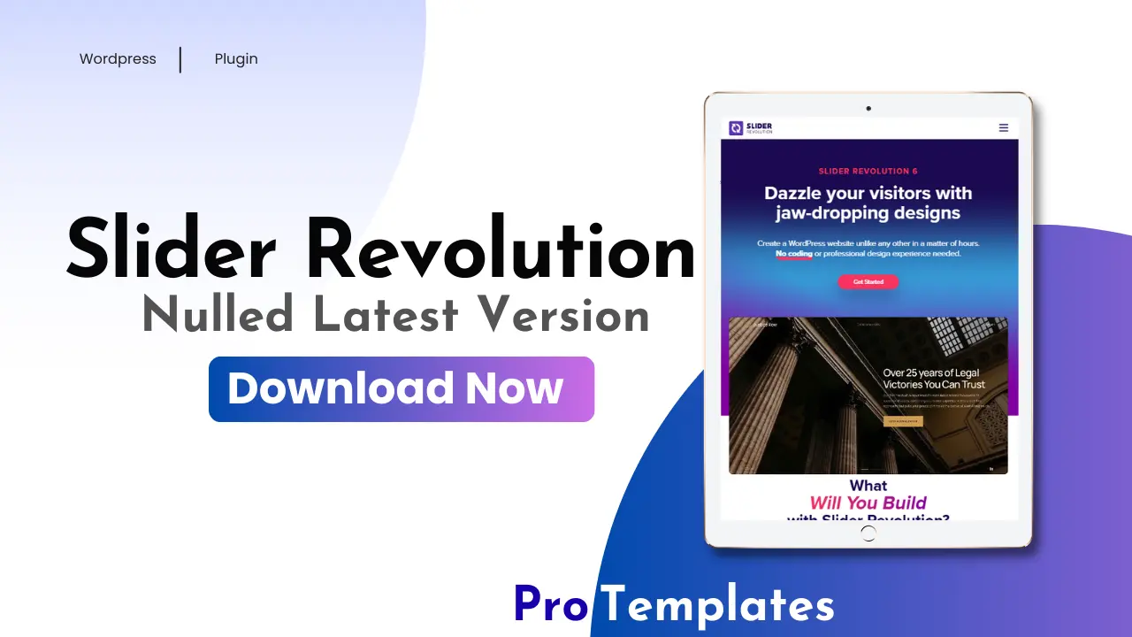 Slider Revolution Nulled v6.7.40 Free Download