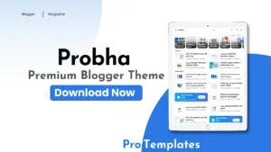 Probha Premium Blogger Template